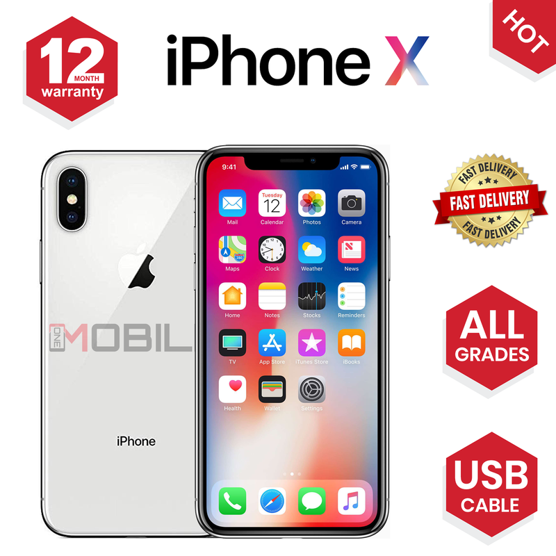 Apple iPhone X (iPhone 10) 64GB 256GB All Colours Unlocked