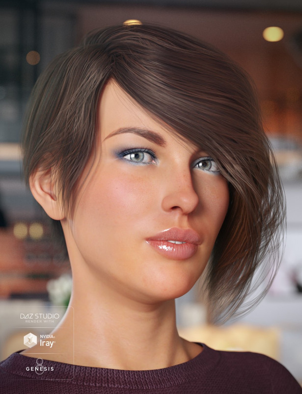 Evony Hair for Genesis 8 Female(s)