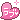 Pink heart pixel