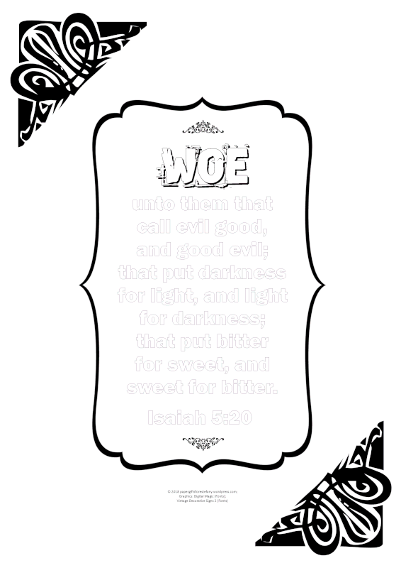 PGFE Isaiah5.20 Scripture Doodle A4