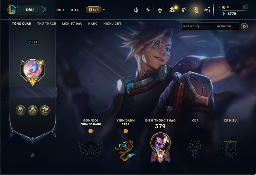 Acc LMHT # - Không Khung