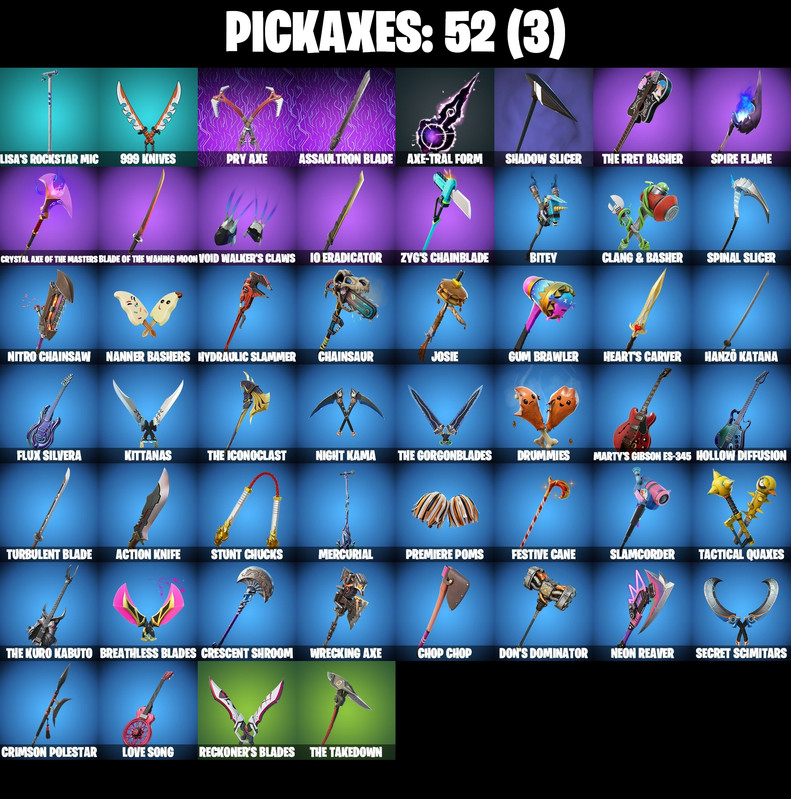 pickaxes comp