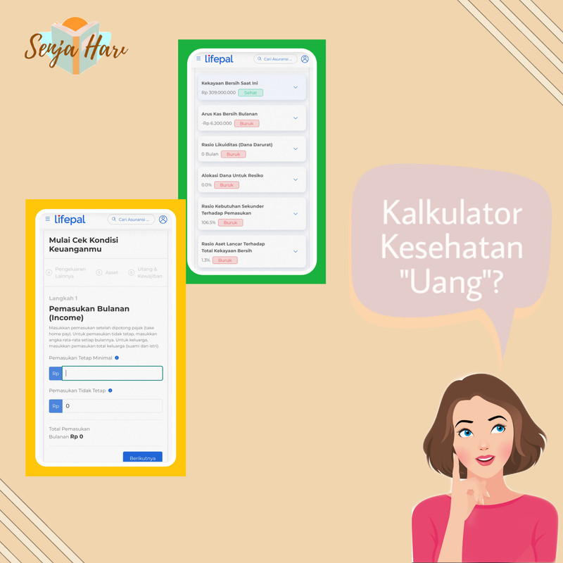 Kalkulator kesehatan uang di lifepal