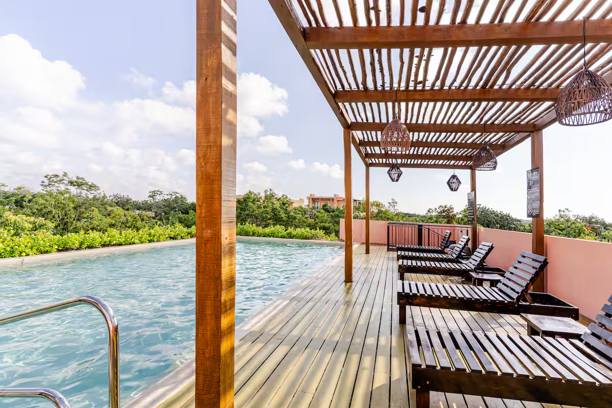 Rooftop privado con alberca en Tulum