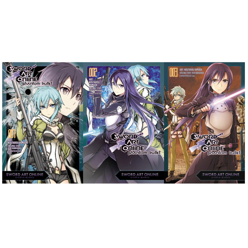 Sword Art Online Phantom Bullet 3 Volumes