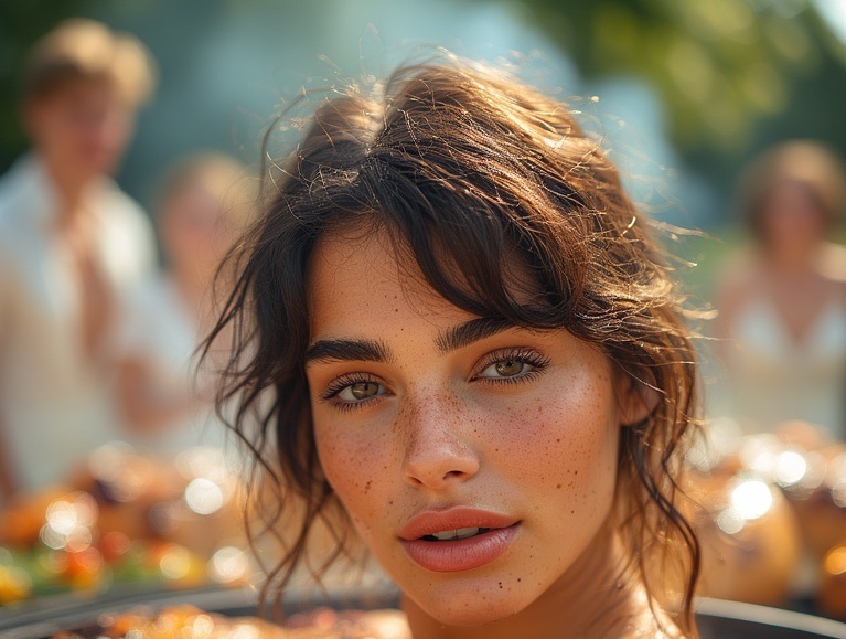 Garden Wedding Brown hair 0 22