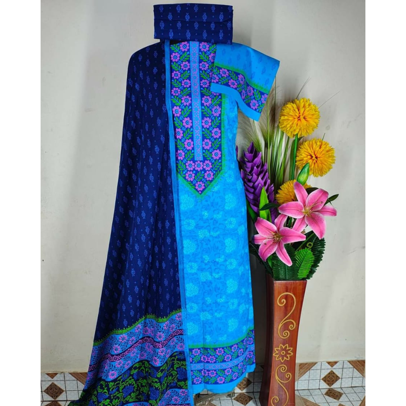 New Exclushive Collection High Qualitiey Cotton Printed Three Piece