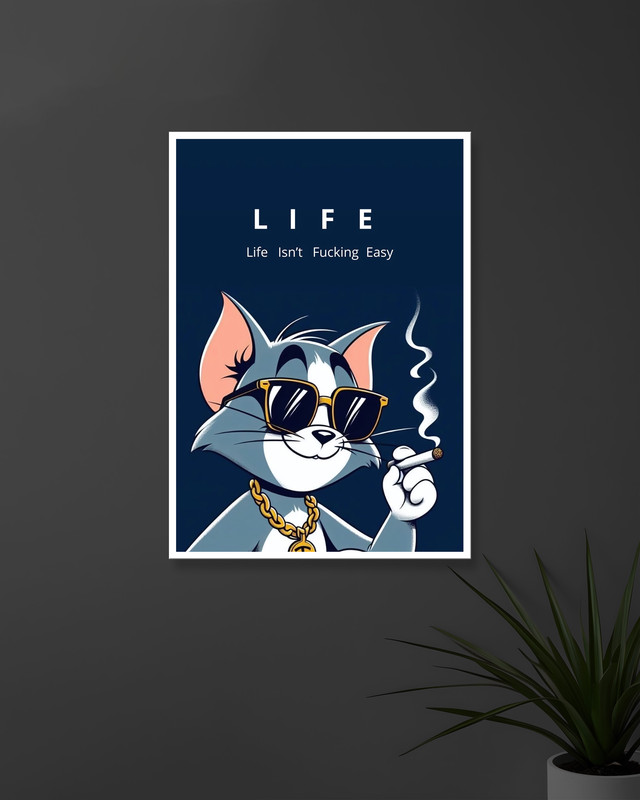 L.I.F.E | Life | Tom & Jerry | Quotes | Cartoon Posters