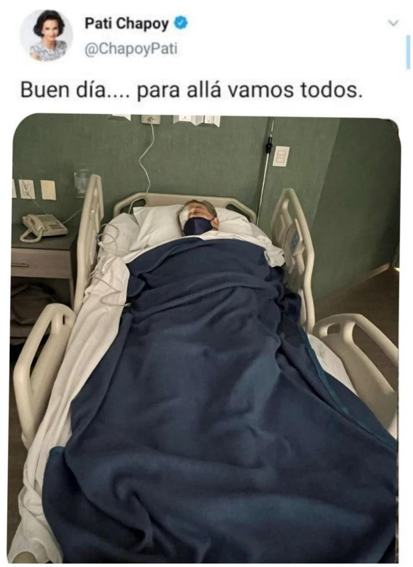 Reviven polémico meme de Pati Chapoy tras foto de Pedro Sola en el hospital