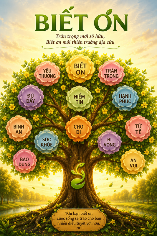Cây Biết Ơn – Hạnh Phúc Nhân Sinh