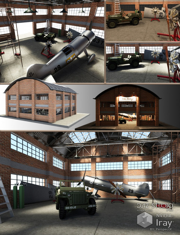 Warehouse Building with Items Warehouse Building with Items