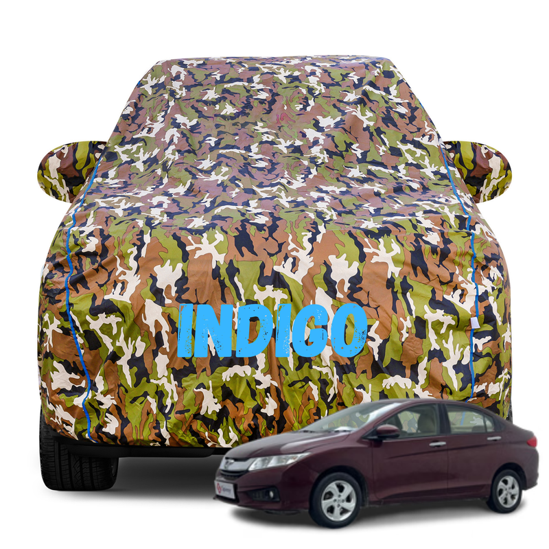 Indigo Army Car Cover