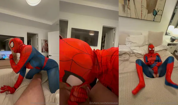 Fallonlovexo Gets Banged In Spider-Girl Outfit