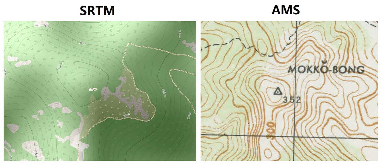 IMG 10 - COMPARISON ALTITUDE SRTM-AMS