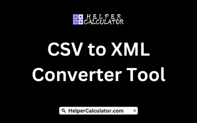 CSV to XML Converter Tool