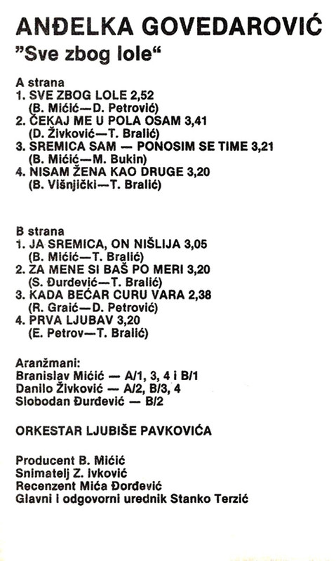 Andjelka Govedarovic 1985 kz