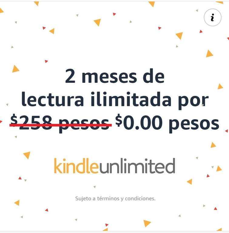 Amazon: Kindle Unlimited 2 meses gratis 
