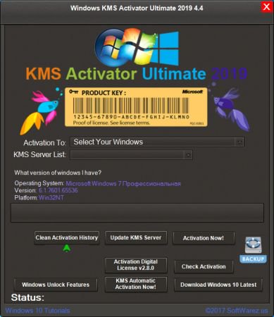 Windows KMS Activator 2019 4.4 Ultimate Windows KMS Activator 2019 4.4 Ultimate