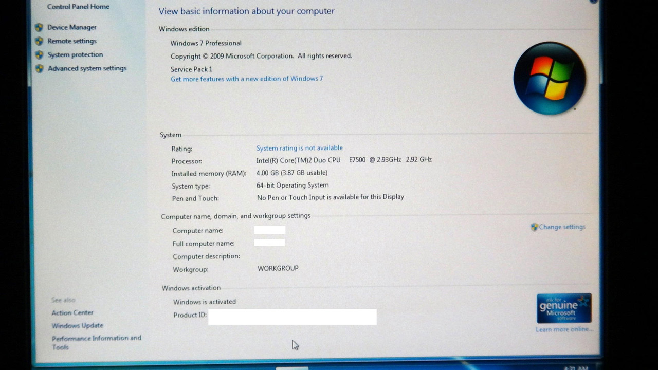 780X Specs