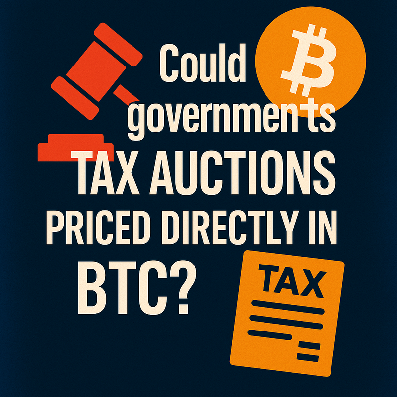 Could governments run tax auctions priced directly in BTC?
