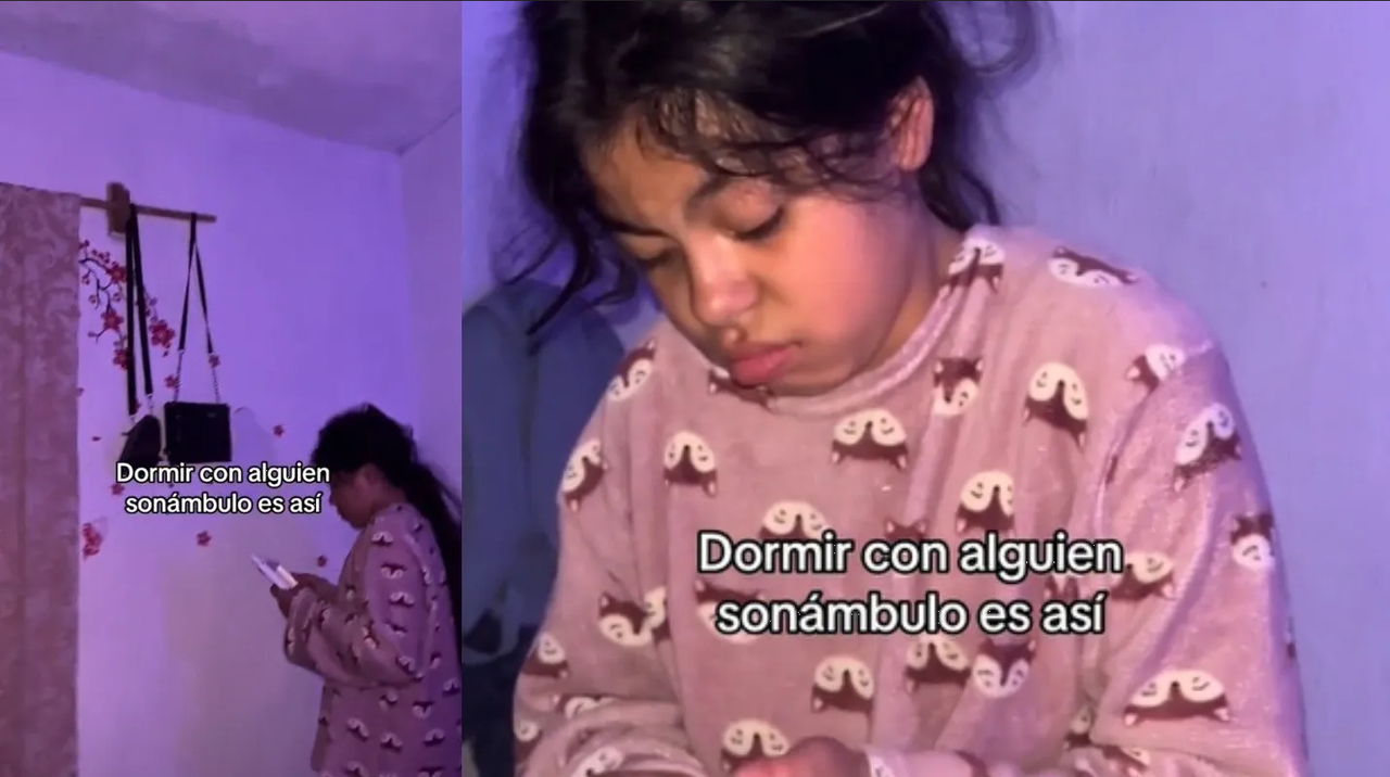 Insólito: chica graba a su hermana sonámbula en un episodio ¡que no te puedes perder!