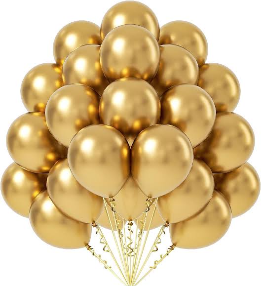 Golden Metallic Balloon