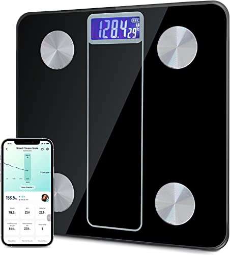 Amazon: Bluetooth Escala de Grasa Corporal, Bascula Digital Corporal 
