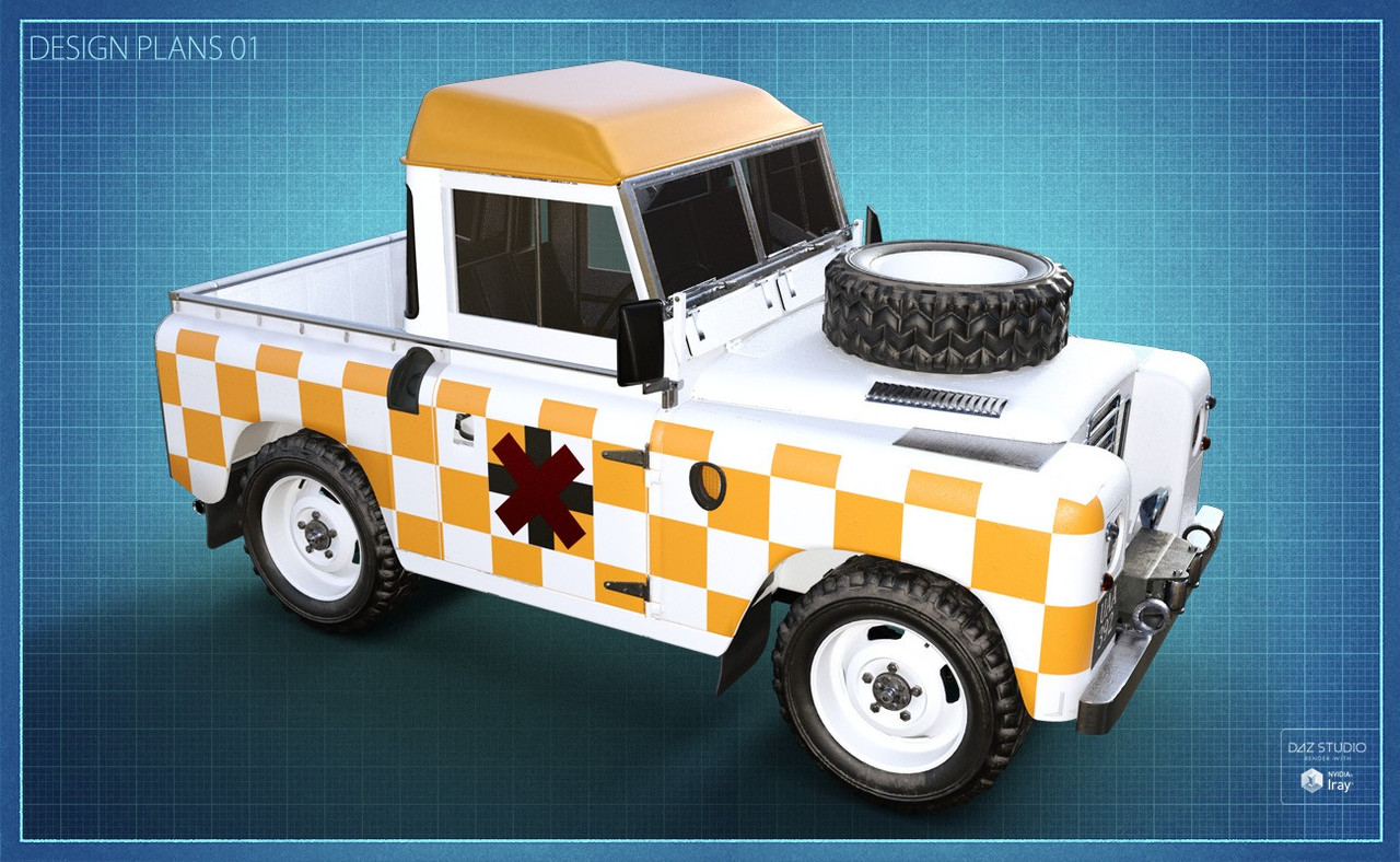 british farm pickup addon 12 daz3d