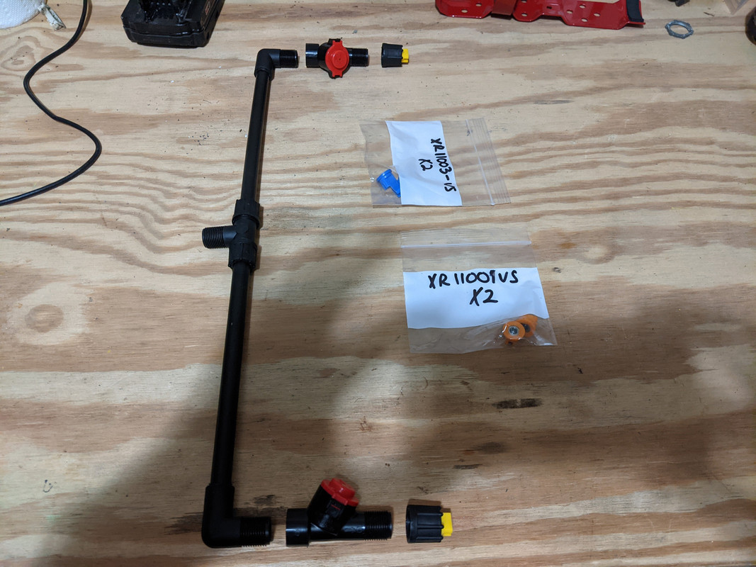 two nozzle boom wand