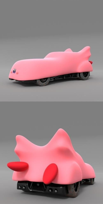 Kirby Batmobile – 3D Print Kirby Batmobile – 3D Print