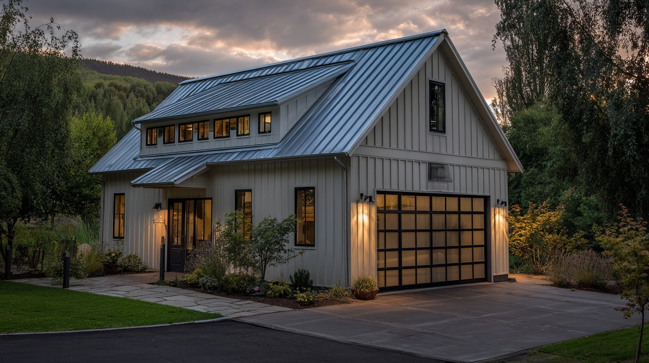 гараж из сэндвич панелей