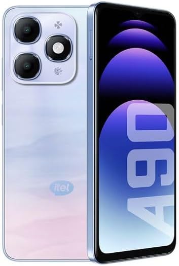 Itel A90, 4G Smartphone, 256GB Storage, 4GB RAM (Aurora Blue)