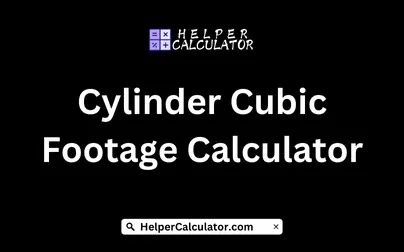 Cylinder Cubic Footage Calculator