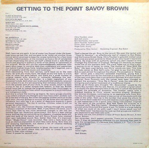 Savoy Brown - Getting To The Point (1968) [Vinyl Rip 24/192] lossless+MP3