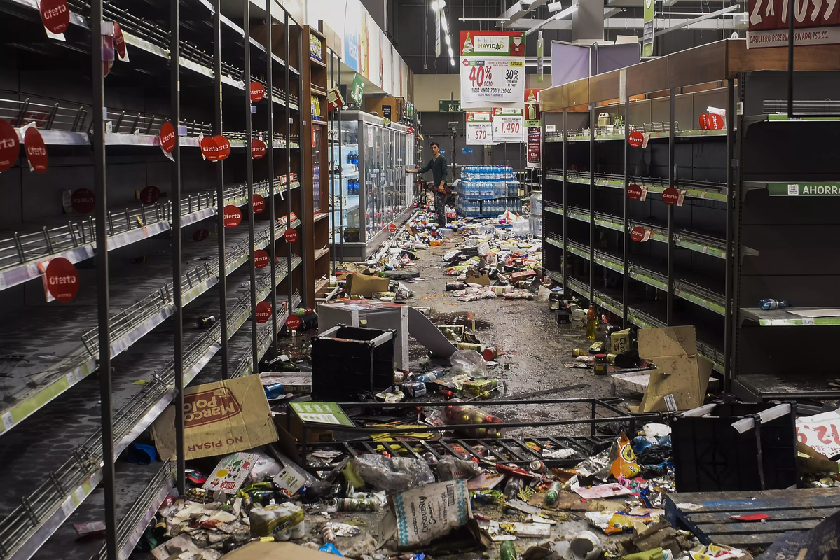 A looted store in San Francisco