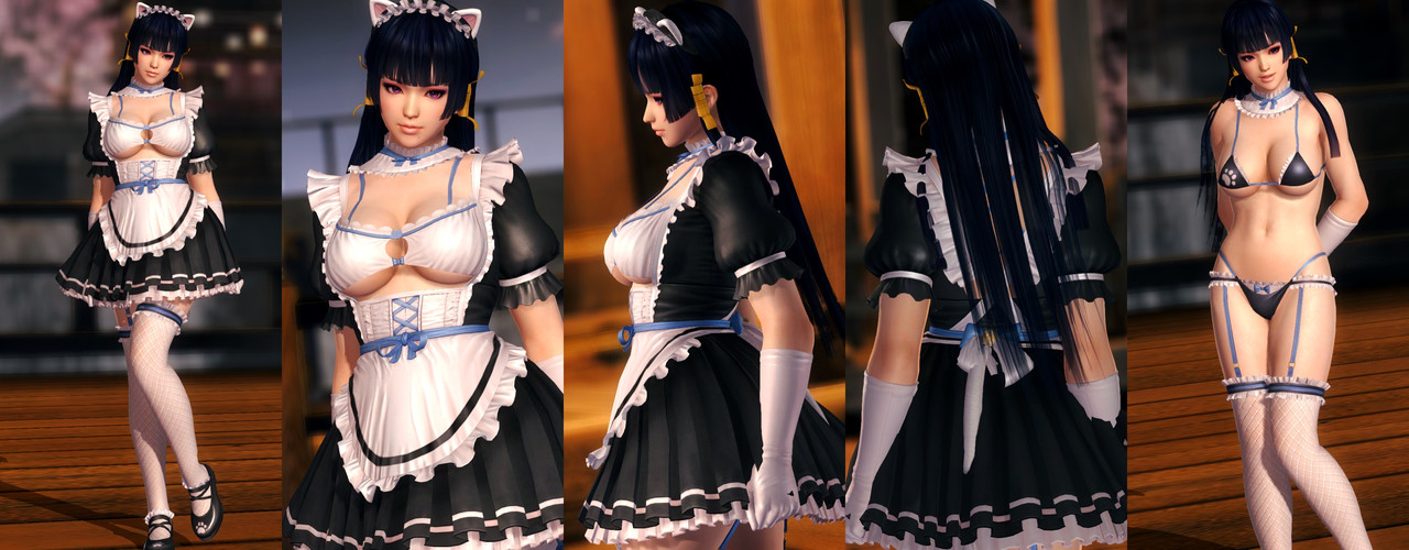 Nyotengu DOAXVV Whimsical Nyan Maid (White)