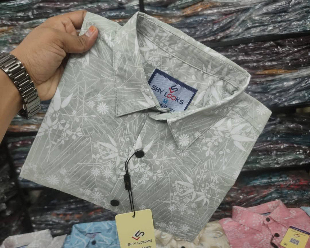 ঈদ স্পেশাল পিউর কটন ফুল স্লিভ প্রিন্ট শার্ট ফর মেনস – শাই লুক্স থেকে এক্সক্লুসিভ কালেকশন