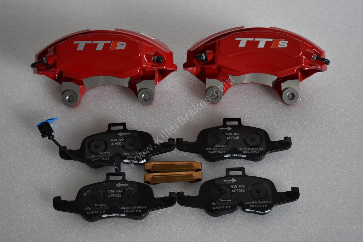 Audi TTS 2018 4Pot Calipers brake upgrade on Golf 7 R Audi S3 8v
