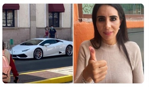 Alcaldesa de Guanajuato presume Lamborghini de varios millones de pesos