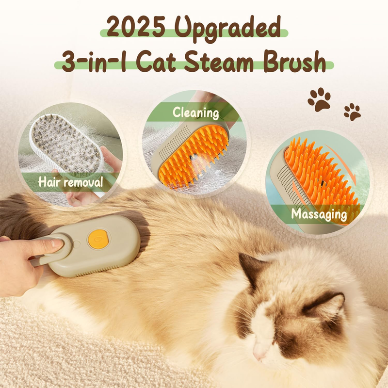 Close up of the grooming brush head