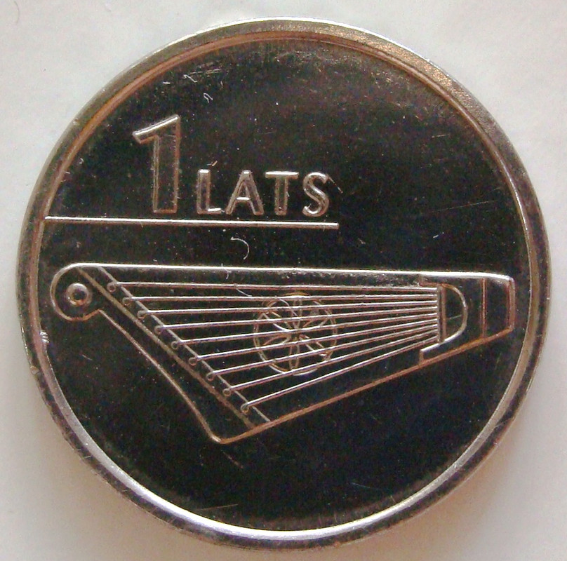 1 Lats. Letonia (2013) LET-1-Lats-2013-rev