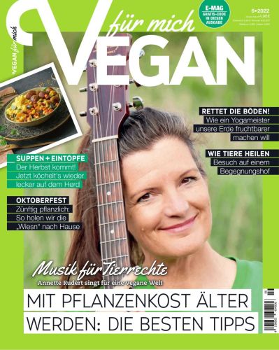 Cover: Vegan für mich Magazin No 06 2022 Cover: Vegan für mich Magazin No 06 2022