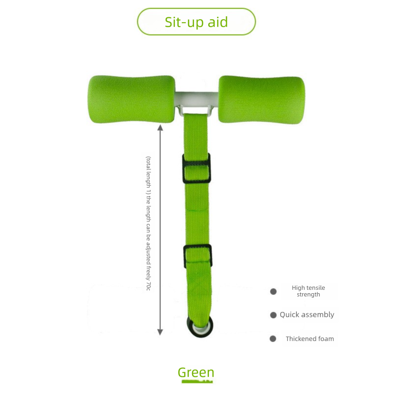 Portable Sit-Up Assistant Bar Door & Bed Anchor Core Trainer Adjustable Ab Workout Equipment Green
