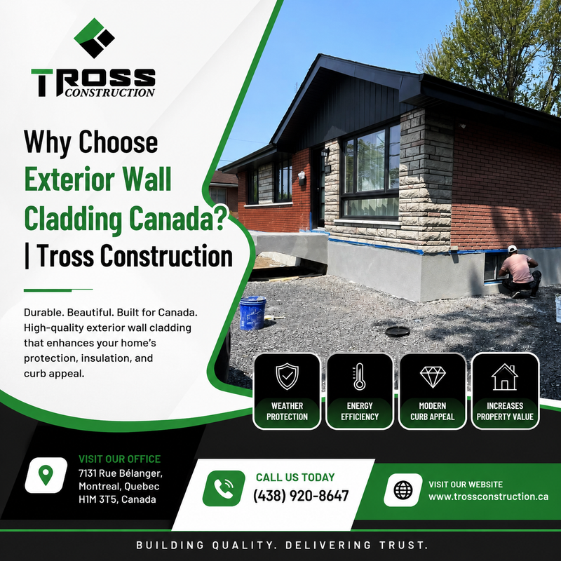 Why Choose Exterior Wall Cladding Canada Tross Construction