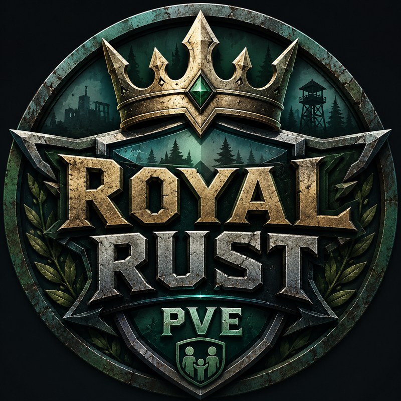 Royal Rust PVE 2X Quest|Skinbox|Skilltree|Events|Shop|Kits|RP logo