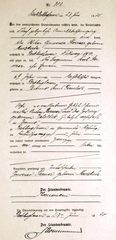 Recklinghausen 1920 Z Calixt Stermer tłum