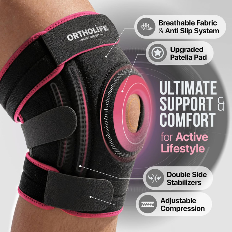 OrthoLife knee brace detailed view