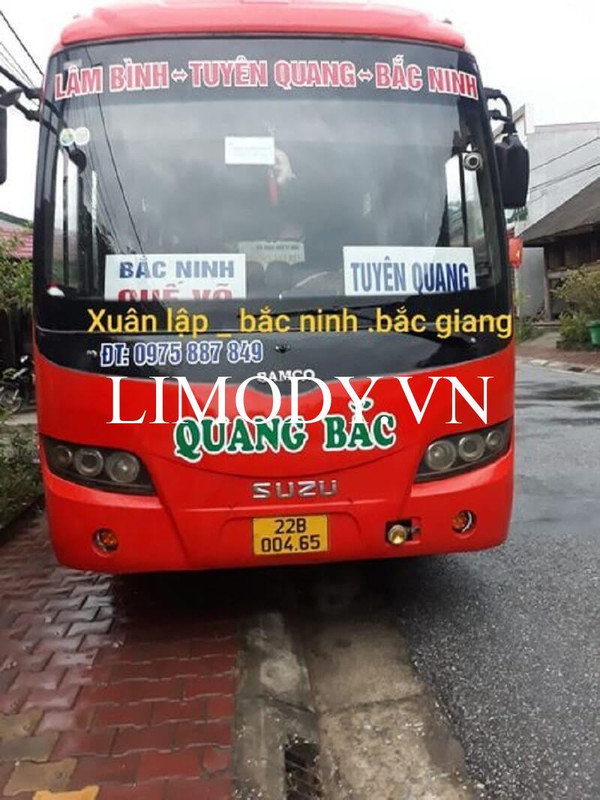 Xe khách Quang Bắc: Tuyên Quang Bắc Ninh