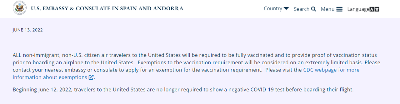 Coronavirus en USA: Nuevos requisitos, test, trámites - Foro USA y Canadá