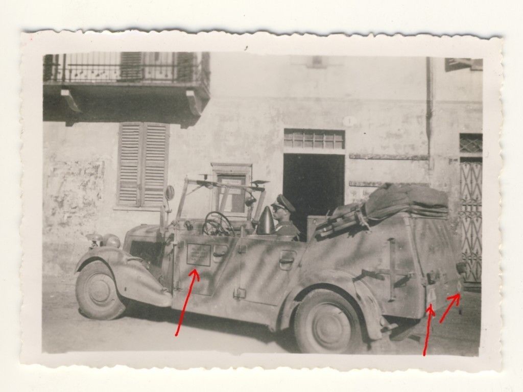 ITALIEN ca. 1943-44 Wehrmacht - KÜBELWAGEN mit t